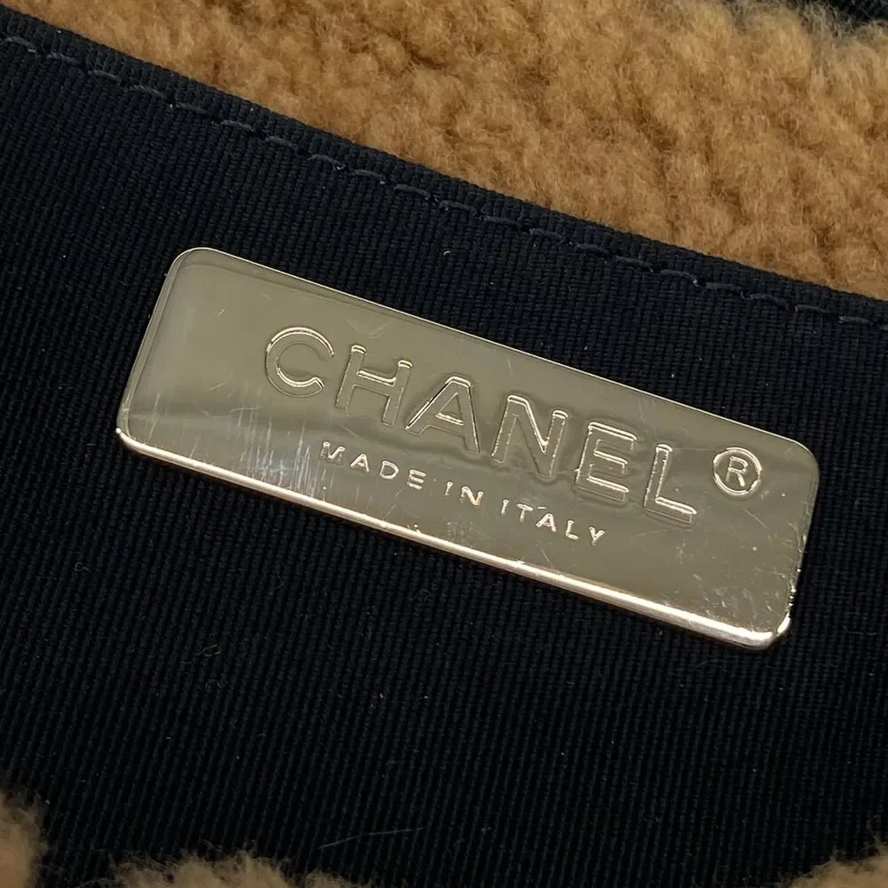 Chanel CC Fan Bum Bag Black Light Brown